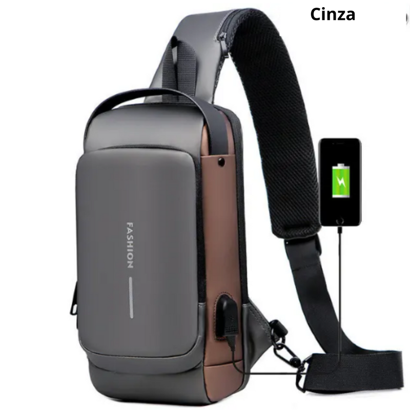 Bolsa Slim Bag™ - Mochila Anti-Furto com Senha USB