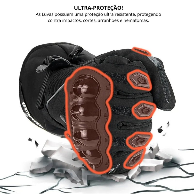 Luvas Para Moto - Proteção Contra Frio Acidentes Chuva